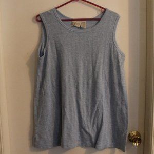 New Addition Maternity Light Blue Tank Top